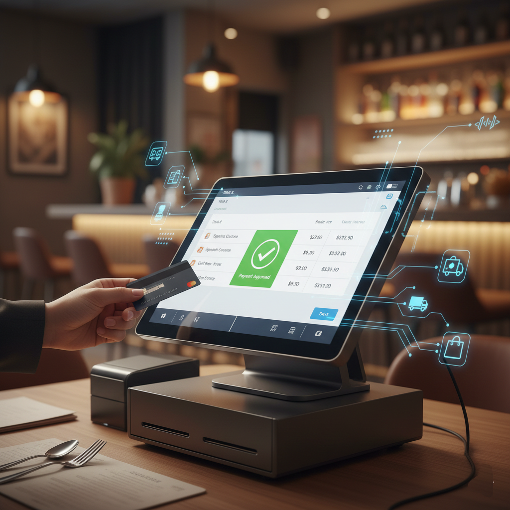 Restaurant POS system with payment terminal